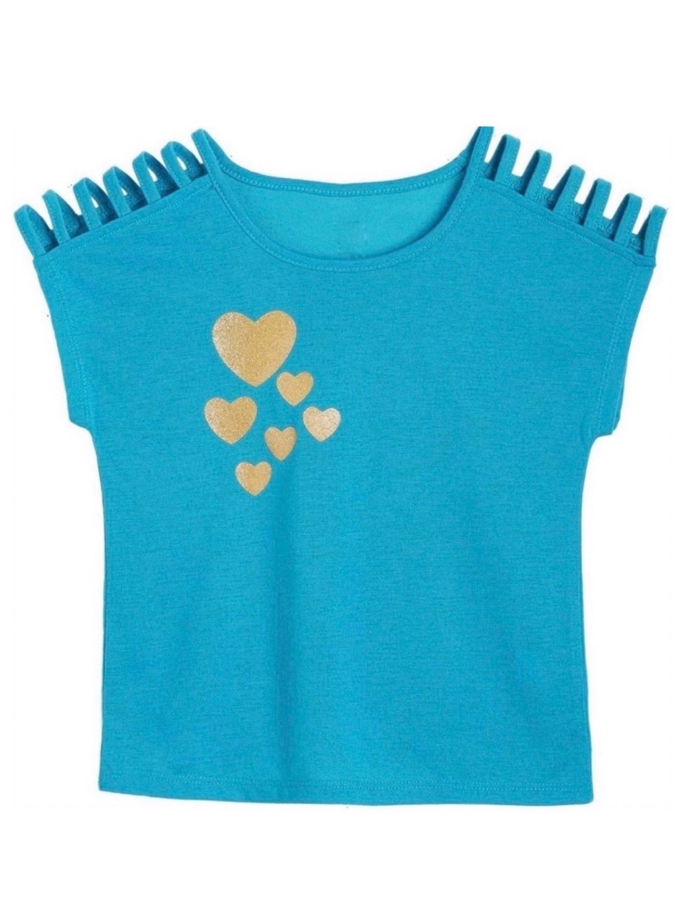 💞 New Baby & Toddler Girl Size 18 Months Glitter Heart Active Top